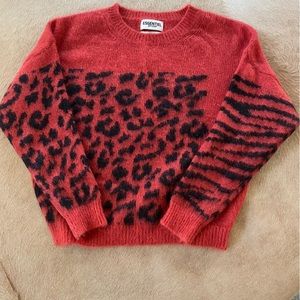Essential Red Leopard Print Sweater